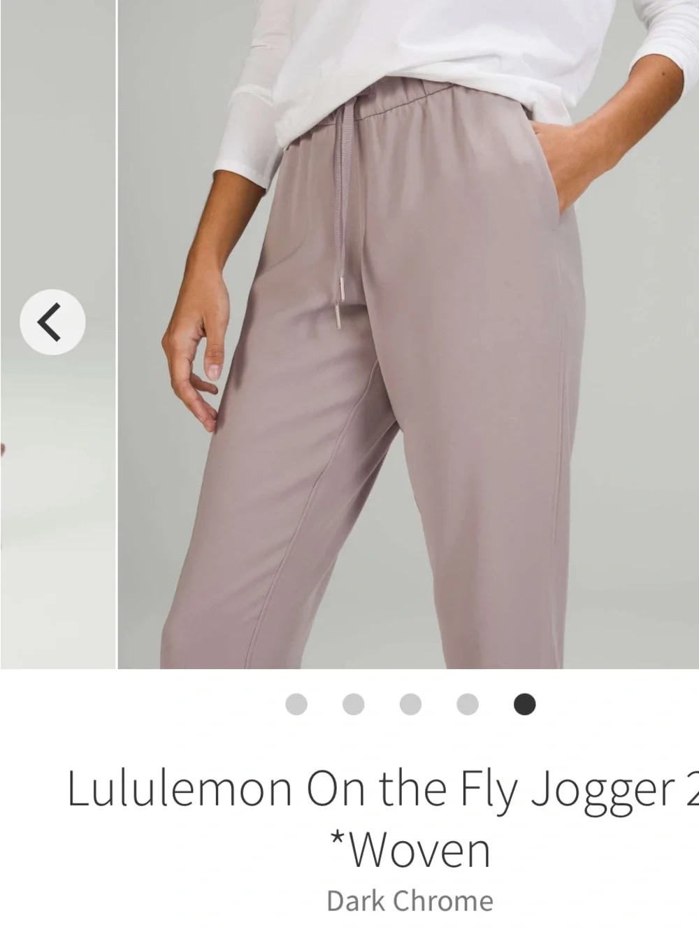 lululemon athletica On the Fly Woven Jogger - Dark Chrome Taupe